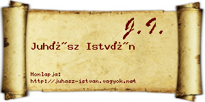 Juhász István névjegykártya