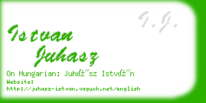 istvan juhasz business card